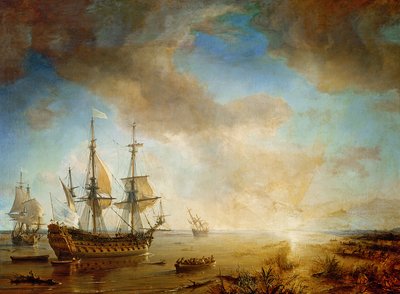 Expedition of Robert Cavelier de La Salle (1643-87) in Louisiana in 1684 by Jean Antoine Theodore Gudin